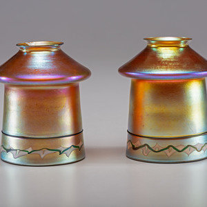 Steuben
American, Early 20th Century
Pair