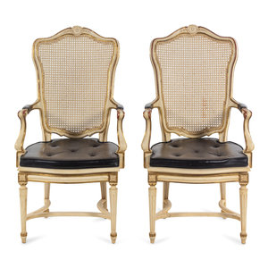 A Pair of Louis XV Style Painted 2a87d4
