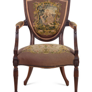 A Louis XVI Style Fauteuil with