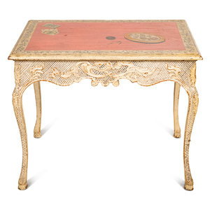 A Louis XV Style Painted Table