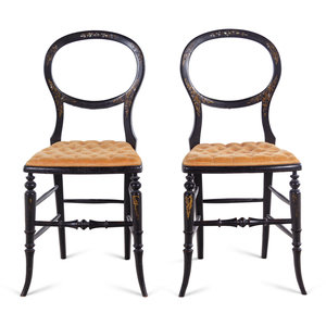 A Pair of French Ebonized Paint 2a87ee