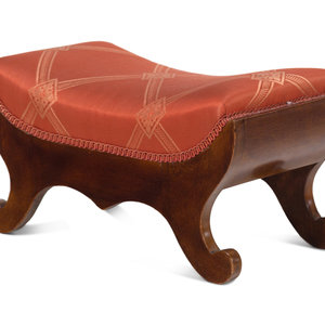 An Austrian Mahogany Foot Stool Probably 2a8866