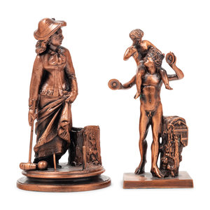 Two Continental Bronze Figures 20th 2a8892