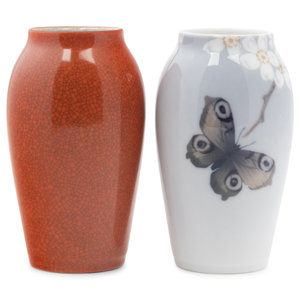 Two Copenhagen Porcelain Vases 20th 2a88d8