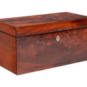 A George III Mahogany Tea Caddy 19th 2a890c