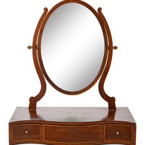 A Regency Mahogany Dressing Mirror
Circa