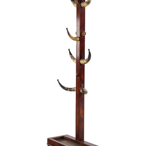 An English Oak and Horn Hall Stand Circa 2a8926