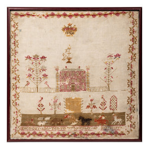 An English Needlework Embroidered 2a894e
