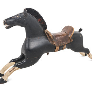 A Painted Wood Toy Horse Late 19th Early 2a8983