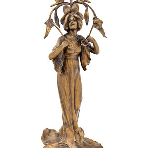 An Art Nouveau Gilt Bronze Figural 2a89d6