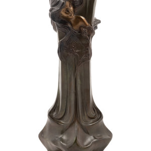 An Art Nouveau Bronze Vase
20th