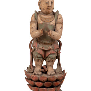 A Chinese Carved Wood Standing 2a8a4f
