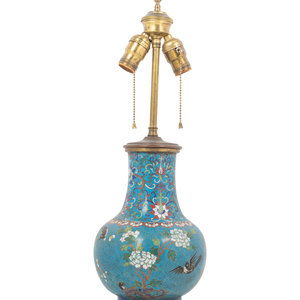 A Chinese Cloisonn Vase Mounted 2a8a6d