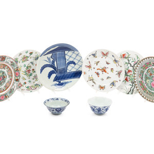 Six Chinese Export Porcelain Plates