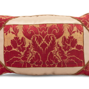 A Pair of Continental Velvet Pillows Height 2a8acf