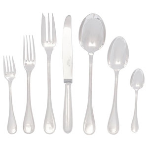 A Christofle Silver-Plate Flatware