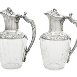 A Pair of French Silver and Glass 2a8af3