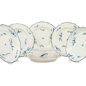 A French Porcelain Dinner Service
Chantilly,