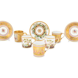 A Group of French Painted Porcelain 2a8b12