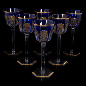 A Set of Fourteen Baccarat Cobalt 2a8b3e