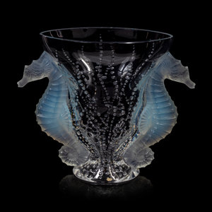 A Lalique Poseidon Vase Second 2a8b40