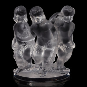 A Lalique Luxembourg Figural Group
Second