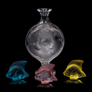 A Lalique Perfume Bottle and Three 2a8b75