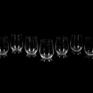 A Set of Eight Riedel Stemless