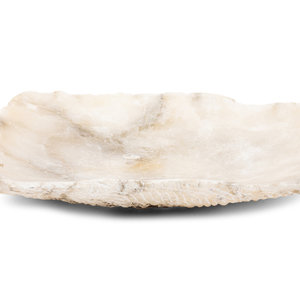 A Large Carved Alabaster Tray
Length