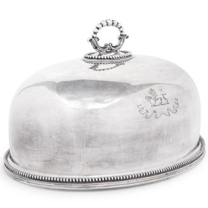 An English Silver Plate Cloche Sheffield  2a8c0d