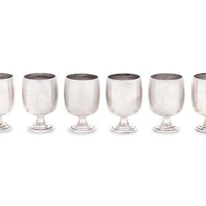A Set of Six American Silver Cordials Balwin 2a8c75