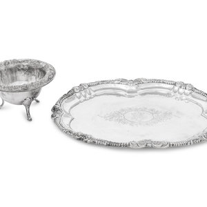 Two American Silver Table Articles
comprising