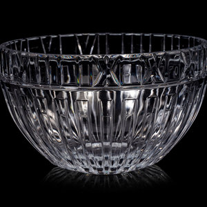 A Cut Glass Atlas Bowl Retailed 2a8c98