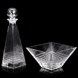 A Tiffany and Co. Glass Decanter