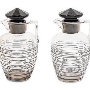 A Pair of Steuben Glass Decanters 20th 2a8c9c