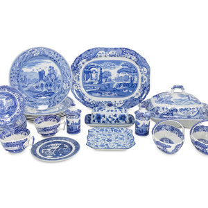 A Collection of Spode and Other