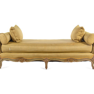 A Louis XV Painted and Parcel Gilt