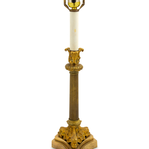 An Empire Style Gilt Bronze Candlestick Late 2a8d51