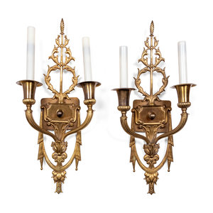 A Pair of Neoclassical Gilt Bronze 2a8d61