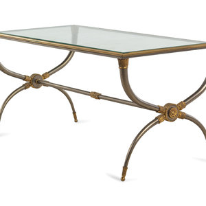 A French Steel and Brass Low Table 2a8d6a