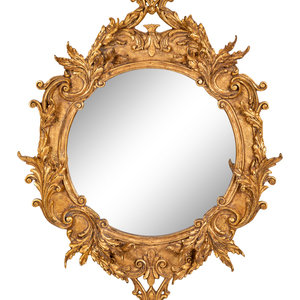 A Baroque Style Giltwood Mirror
First