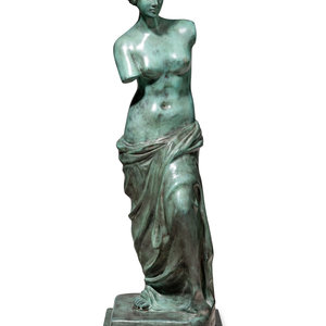 An Italian Bronze Figure of the Venus