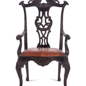 A Portuguese Walnut Armchair 19th 2a8dbc