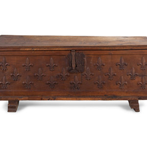 A Continental Carved Walnut Cassone
19th