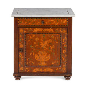 A Continental Parquetry End Table
19th