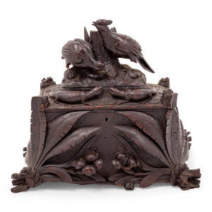 A Black Forest Carved Table Casket Late 2a8de9