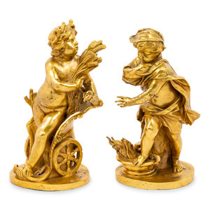 A Pair of Continental Gilt Bronze 2a8df7