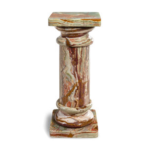 A Carved Onyx Pedestal 20th Century Height 2a8e13