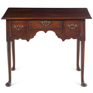 A Queen Anne Carved Oak Dressing