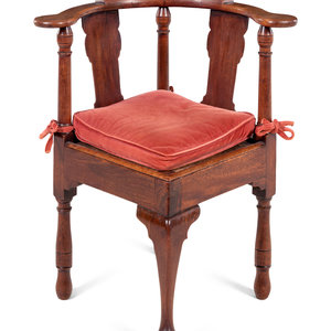A George II Walnut Corner Chair First 2a8e57